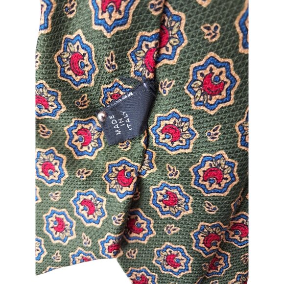 Vintage 1970s Italian 100% Silk Tie—Vismara 1880 Milano - Picture 8 of 9